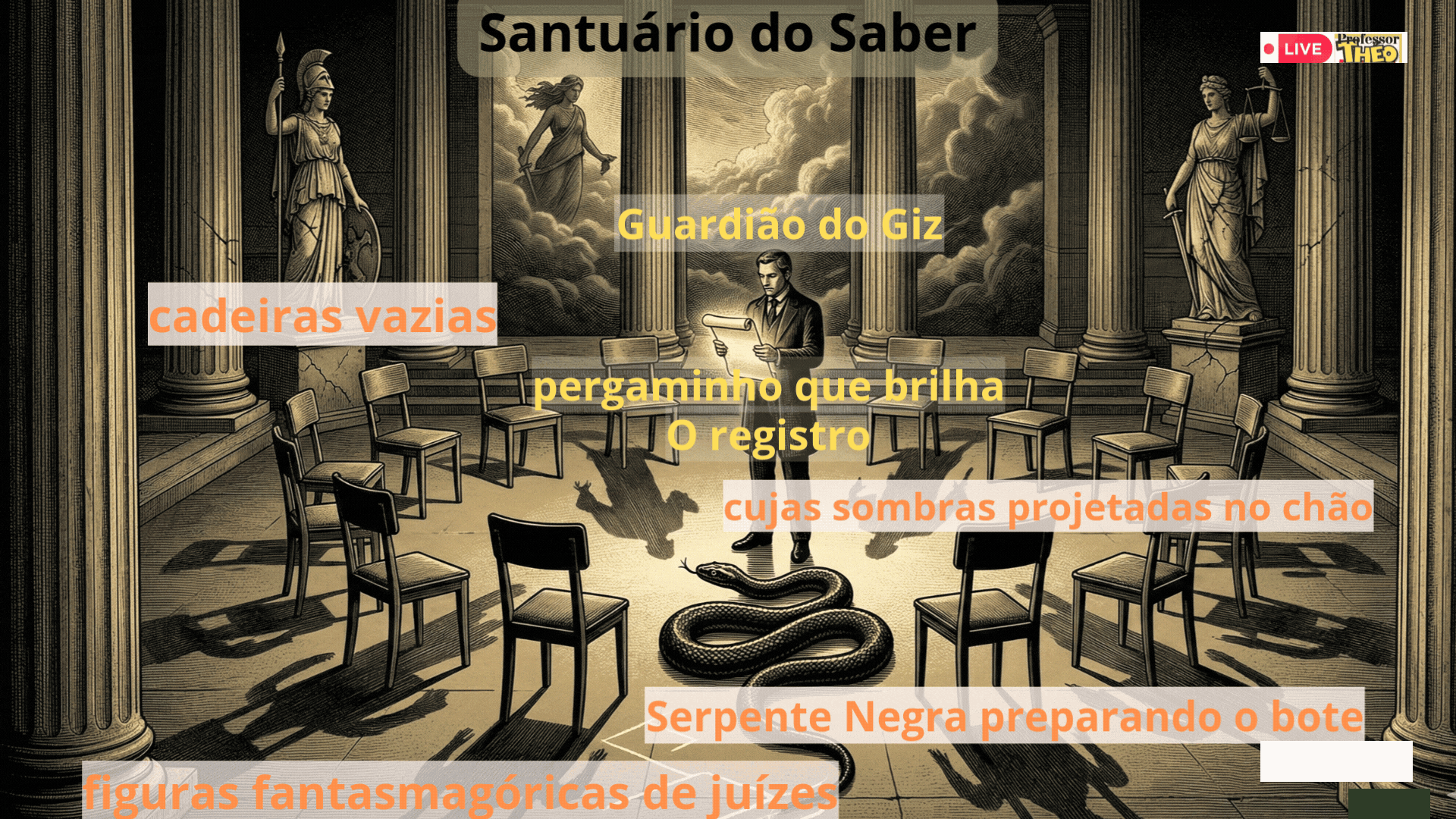 ☢️ A FÁBULA O BOTE DA SERPENTE NO PÁTIO DO SAGRADO