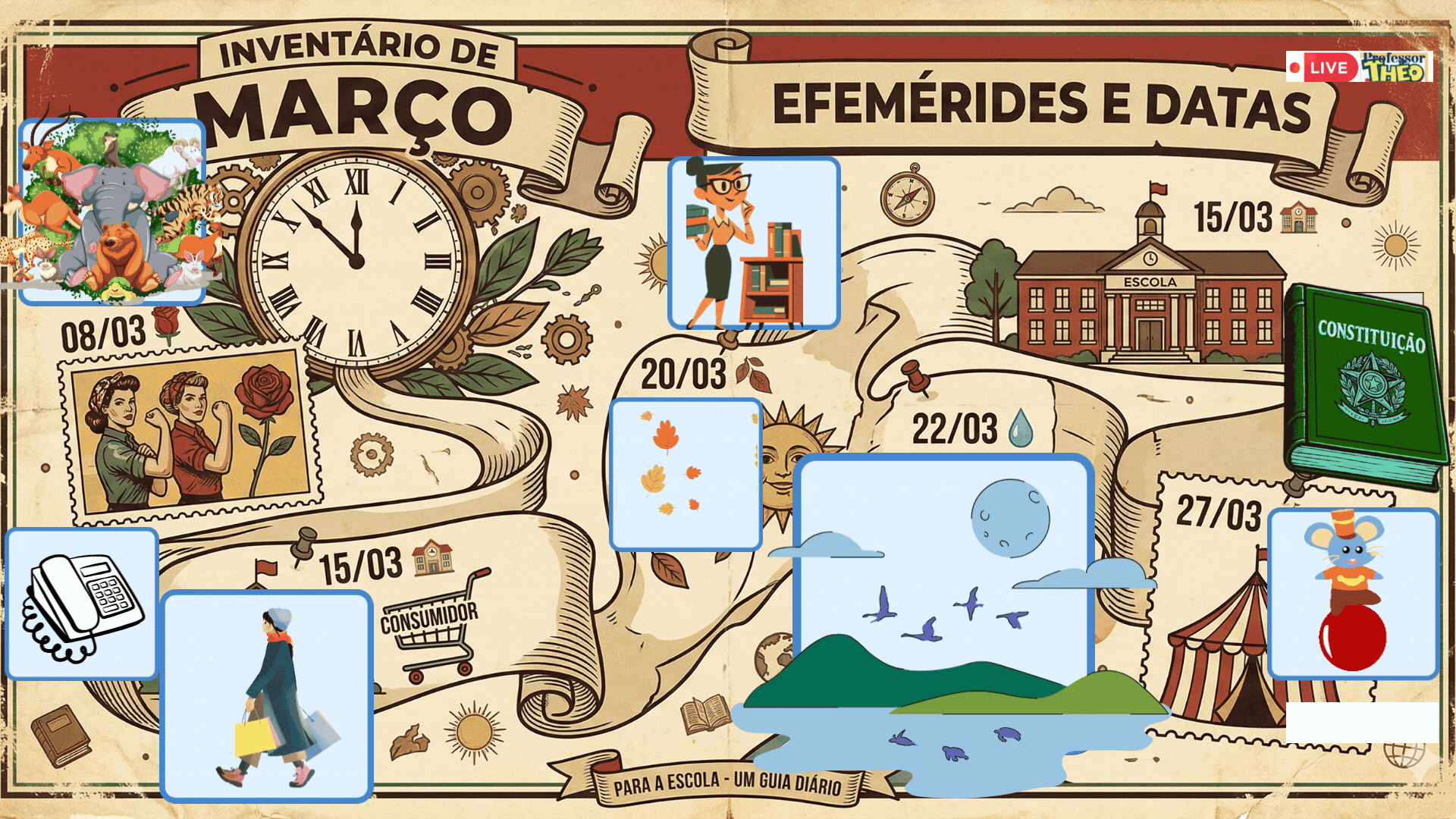 📅 Inventário das Efemérides e Datas Comemorativas de Março | 2026