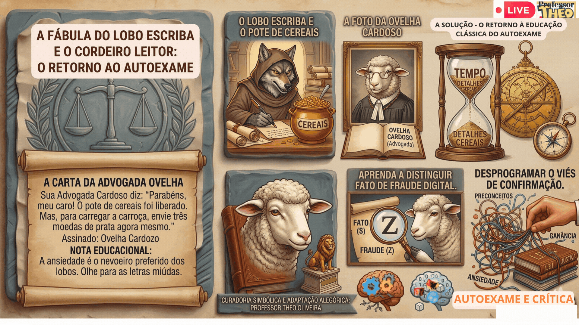 ✒️O Lobo Escriba e o Cordeiro que Sabia Ler