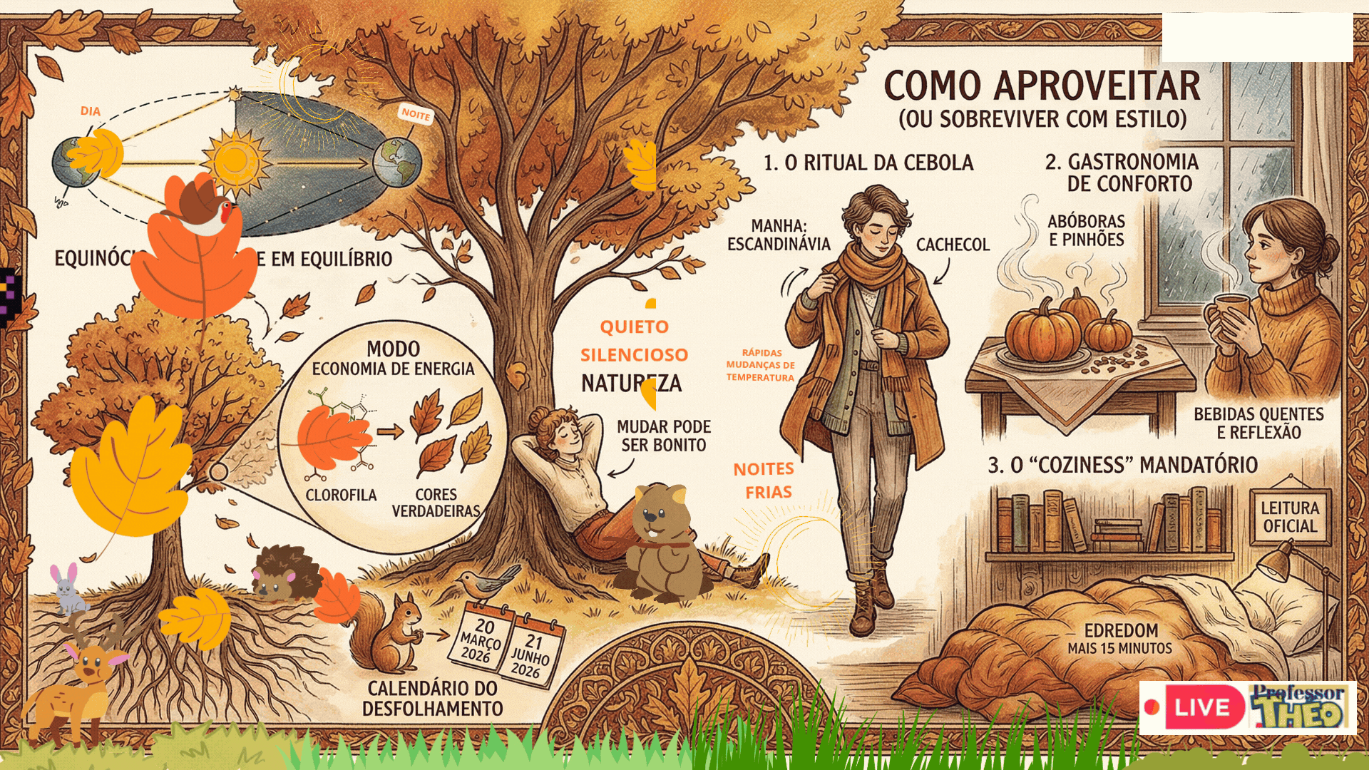 🍂Fábula do Reino que Precisou Perder suas Folhas para Descobrir que Tinha Raízes — A Queda Dourada 🍃🍃
