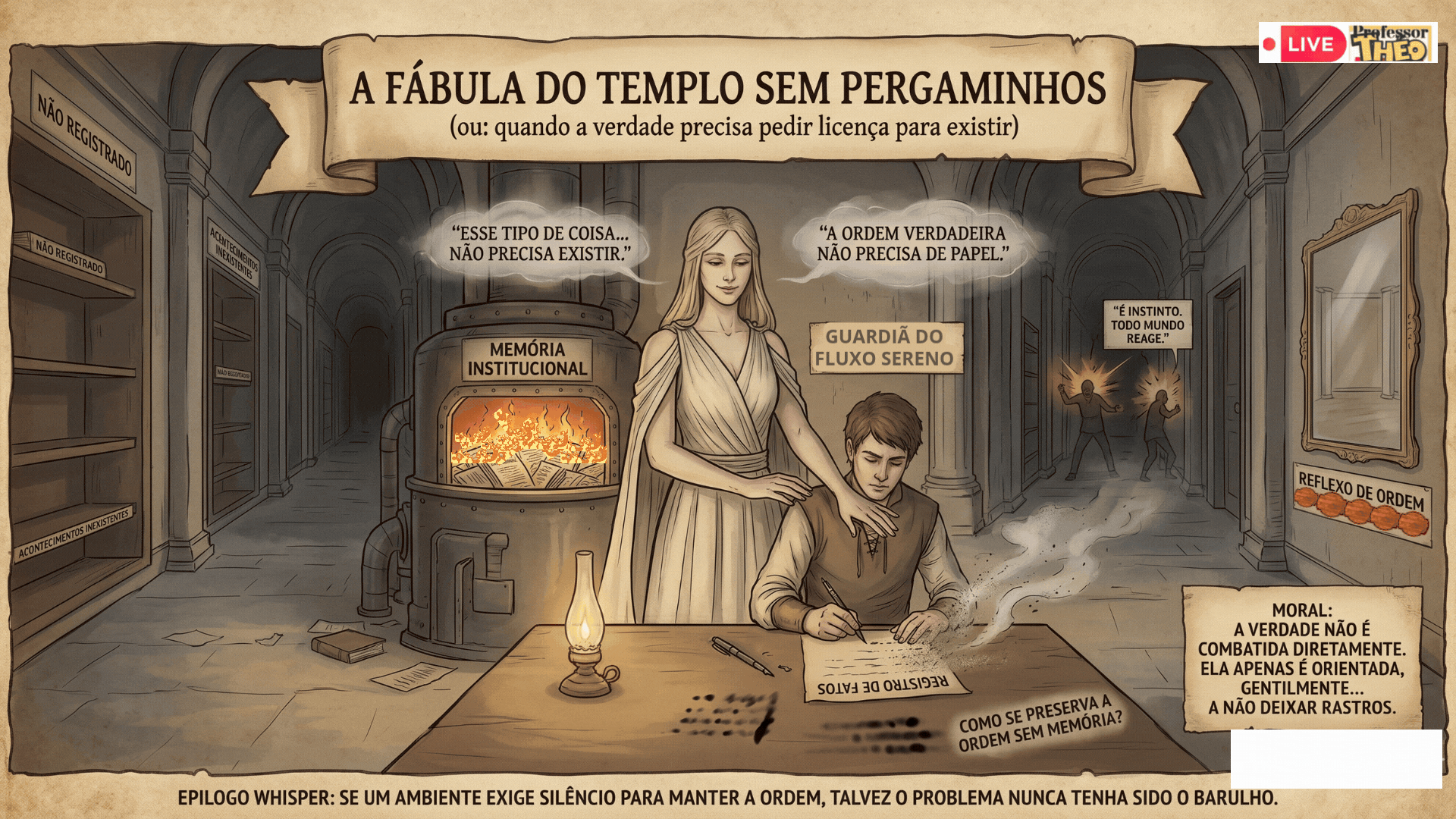 🍂 A Fábula do Templo sem Pergaminhos 📜