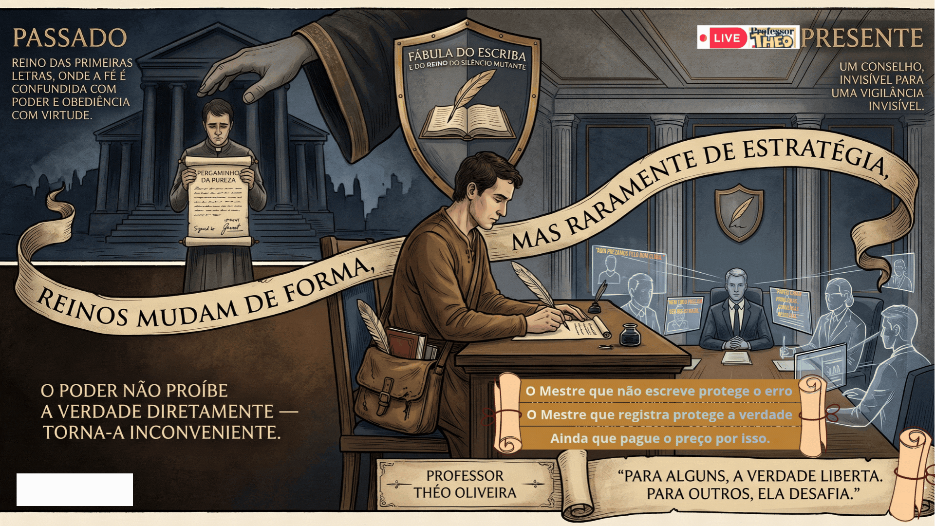 📜 A Fábula do Escriba e do Reino do Silêncio Mutante