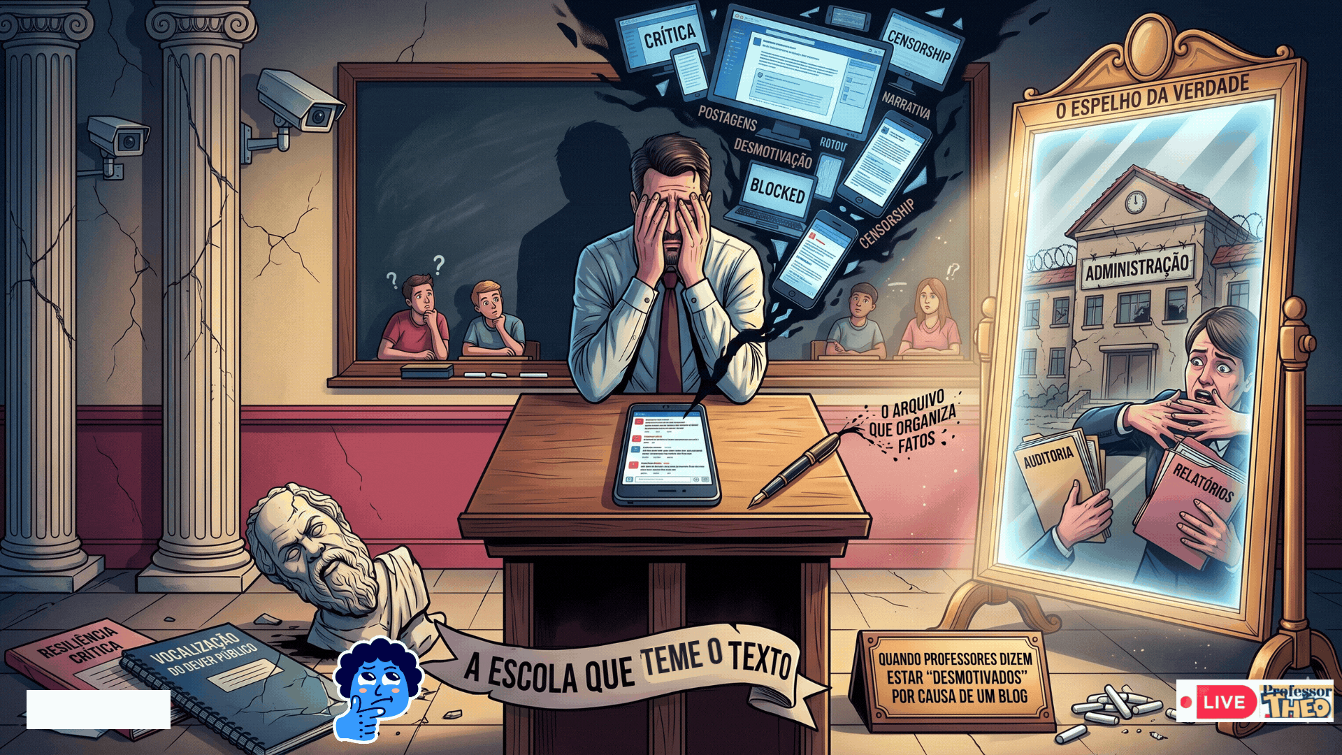 📜 PEDAGOGIA DA BARBÁRIE – Quando Professores dizem estar “Desmotivados” por causa de um Site ou Blog