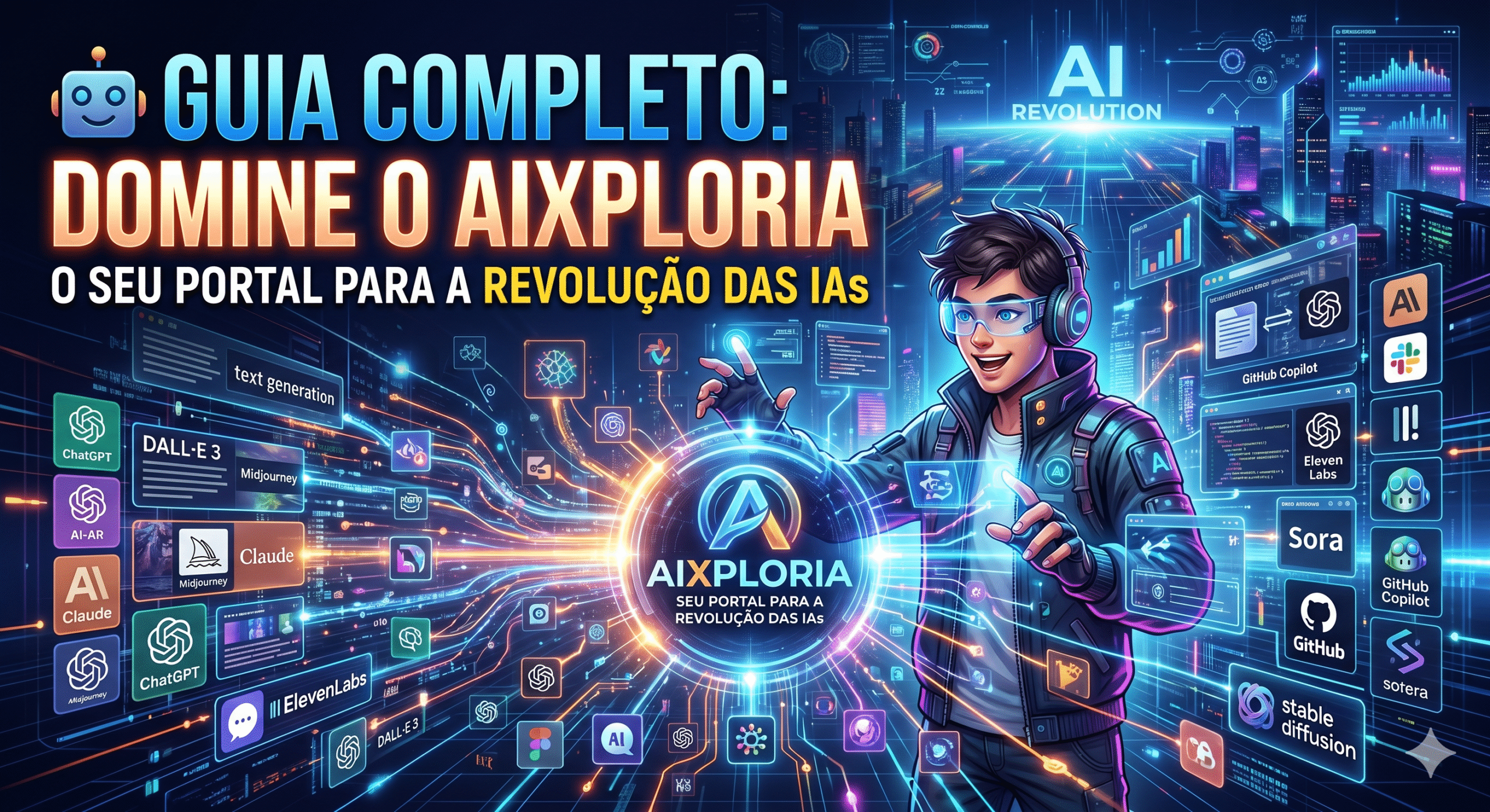 🤖 Guia Completo: Como Dominar o AIXploria – O Seu Portal para a Revolução das IAs