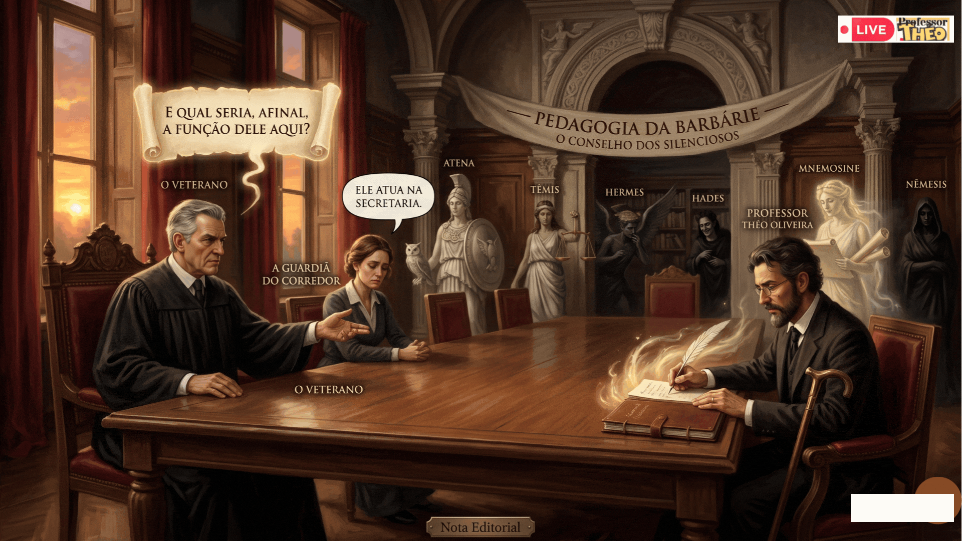 📜 A FÁBULA O CONSELHO DOS SILENCIOSOS