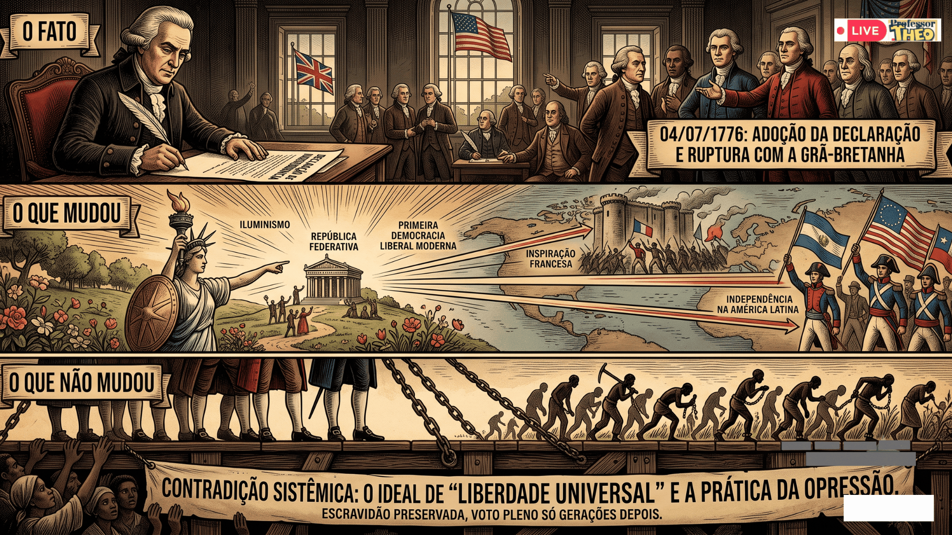 🏛️| Efemérides | Informativo · Institucional · Educacional · Cultural · Histórico · Pedagógico | Dom | 04/07/2026