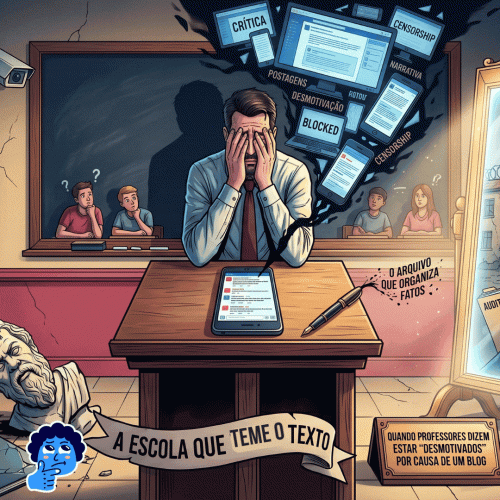 📜 PEDAGOGIA DA BARBÁRIE – Quando Professores dizem estar “Desmotivados” por causa de um Site ou Blog