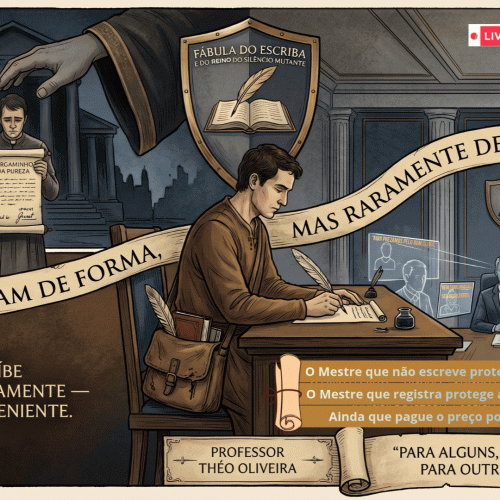 📜 A Fábula do Escriba e do Reino do Silêncio Mutante
