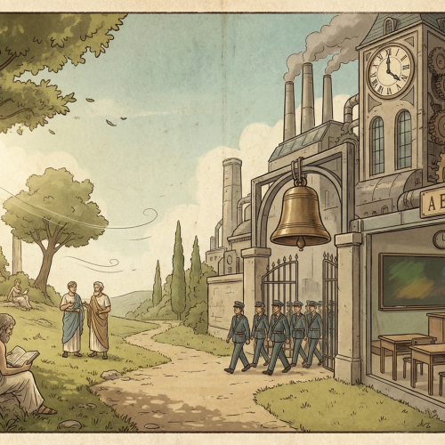 🔔 Fábula do Tempo Perdido A Escola dos Ecos