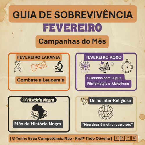 🌍 Guia de Sobrevivência: Campanhas do Mês de Fevereiro