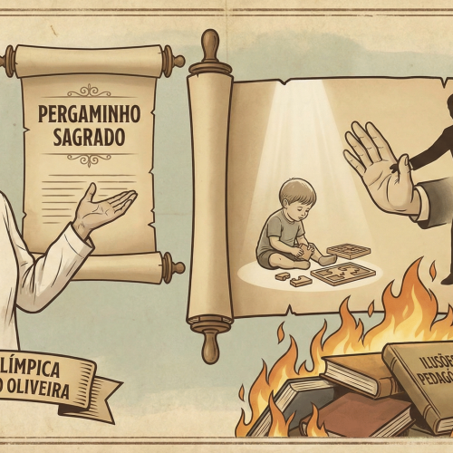 📜 Alegoria — O Pergaminho Sagrado de Maria Montessori