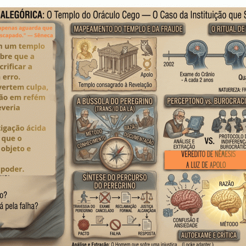 A Fábula O Templo do Oráculo Cego — O Caso da Instituição que Silenciou