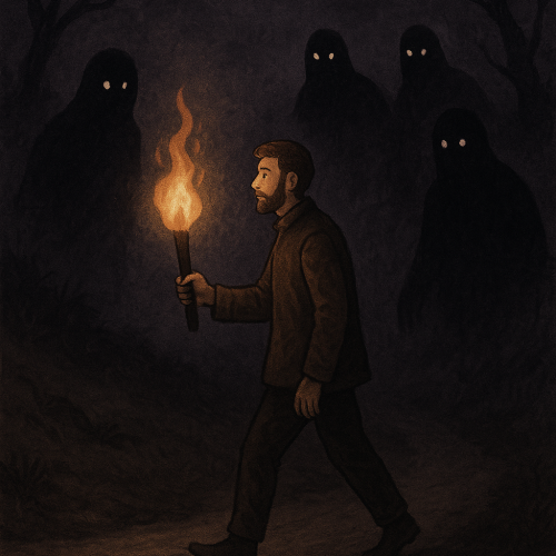 O Caminhante e a Sombra de Hécate Quando o Medo Veste Máscara