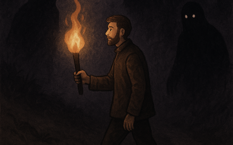 O Caminhante e a Sombra de Hécate Quando o Medo Veste Máscara