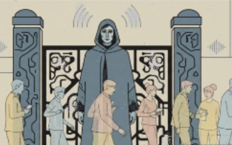 “Fábula: A Escola que Temeu o Espelho — O Som do ‘Bom Dia’”